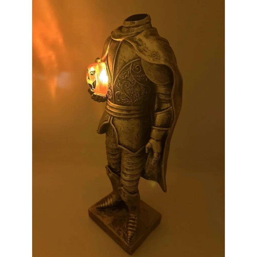Martha Stewart Halloween Headless Knight LED Figurine Gothic Décor 15